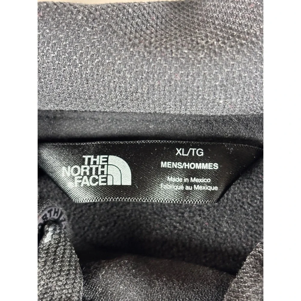 The North Face Mens XL Black‎ Hoodie Fleece Lined Pullover Sweatshirt Logo TNF